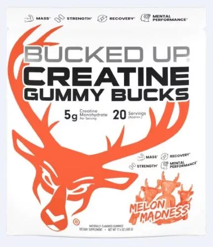 BUCKED UP CREATINE GUMMIES - MELON MADNESS 20 SERVINGS - Hudson Valley Arms