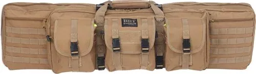 BULLDOG 37" 2 GUN TACTICAL CSE - 3 LARGE ACCESSORY POCKETS TAN - Hudson Valley Arms
