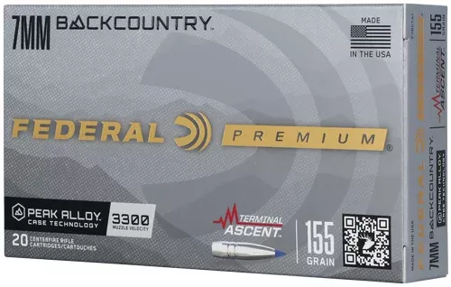 FEDERAL 7MM BC 155GR TERMINAL - ASCENT 20RD 10BX/CS - Hudson Valley Arms