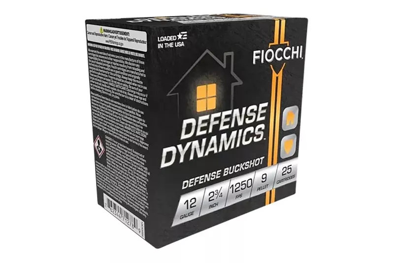 Fiocchi 12 Gauge 2-3/4 in 9 Pellet Defense Dynamics 25/Box - Hunt Gear Supply