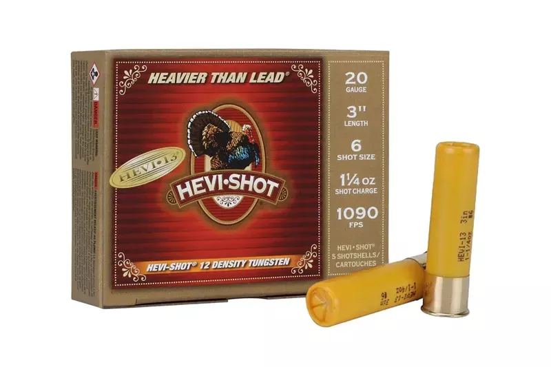 Hevi Shot 20 Gauge 3 Inch 6 Shot 1-1/4oz Shotshells Hevi-13 Turkey 5/Box - Hunt Gear Supply