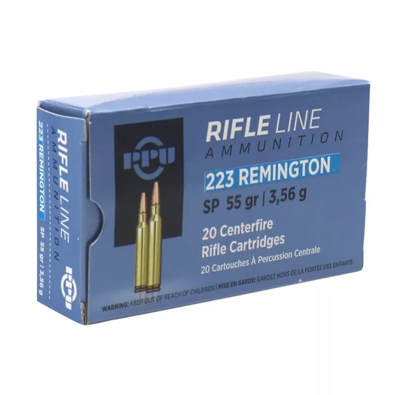 PPU .223 Rem 55GR SP 20RD - Hunt Gear Supply